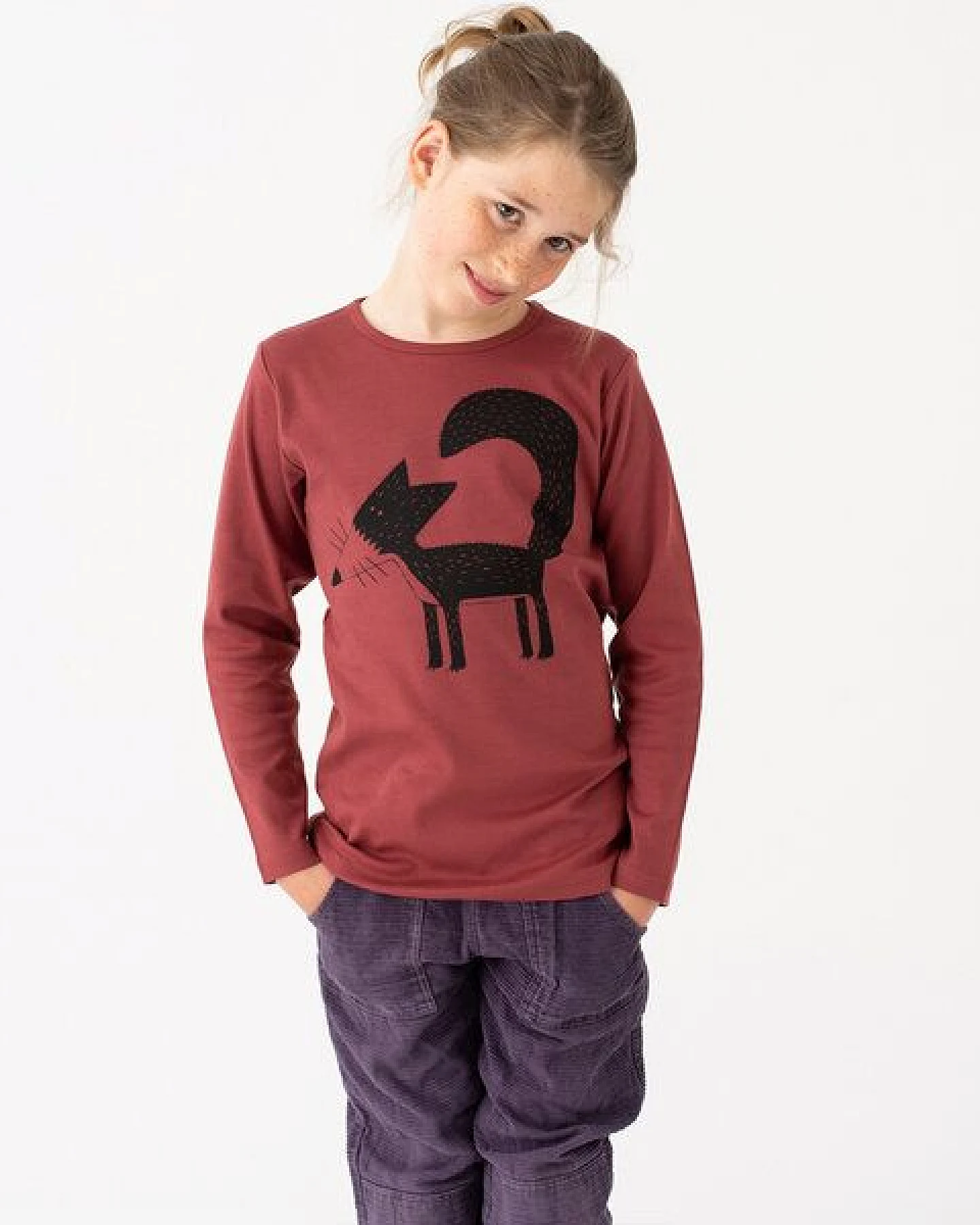 Cmig Franzi Fuchs Langarmshirt für Kinder – Ansicht 3