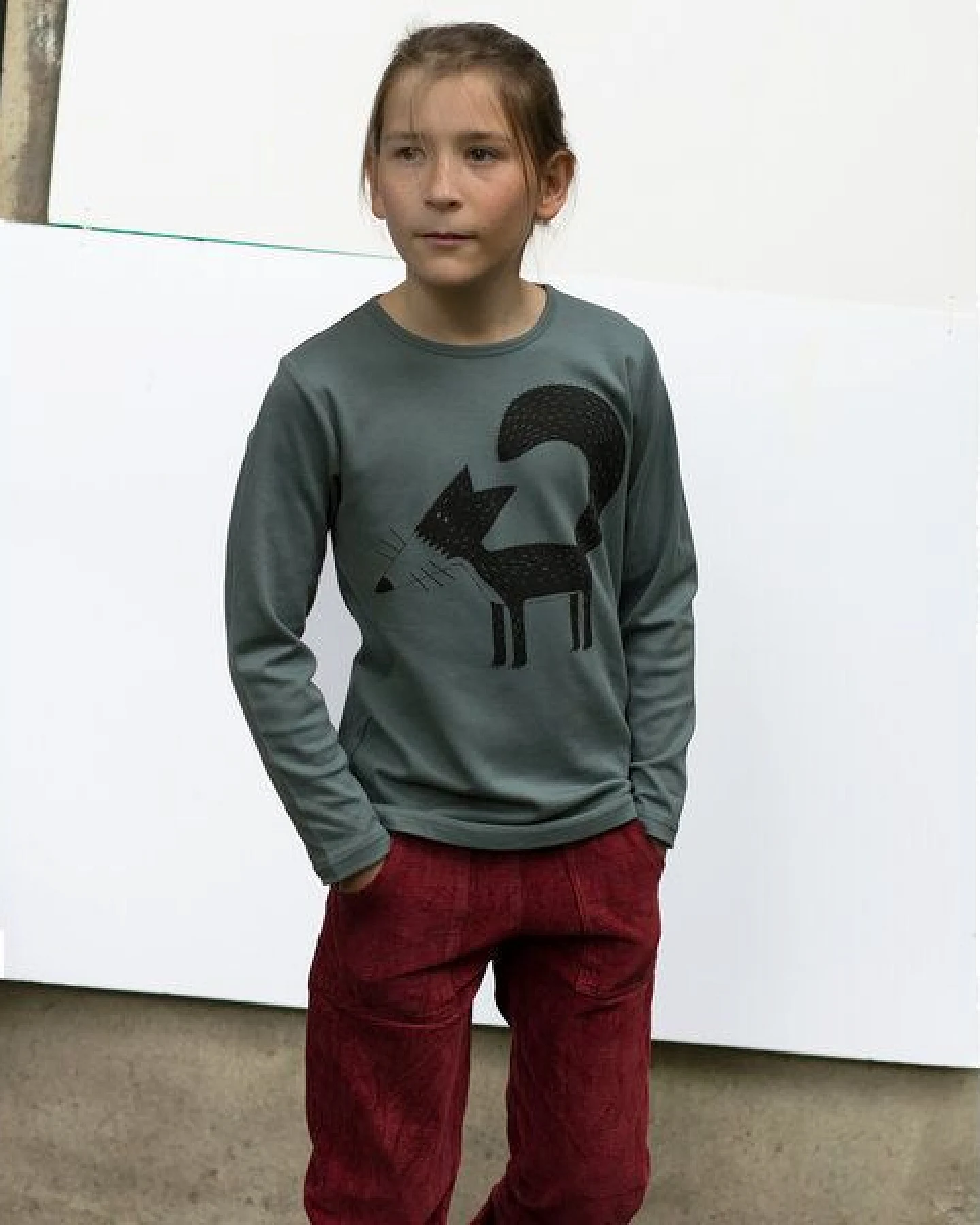 Cmig Franzi Fuchs Langarmshirt für Kinder – Ansicht 4