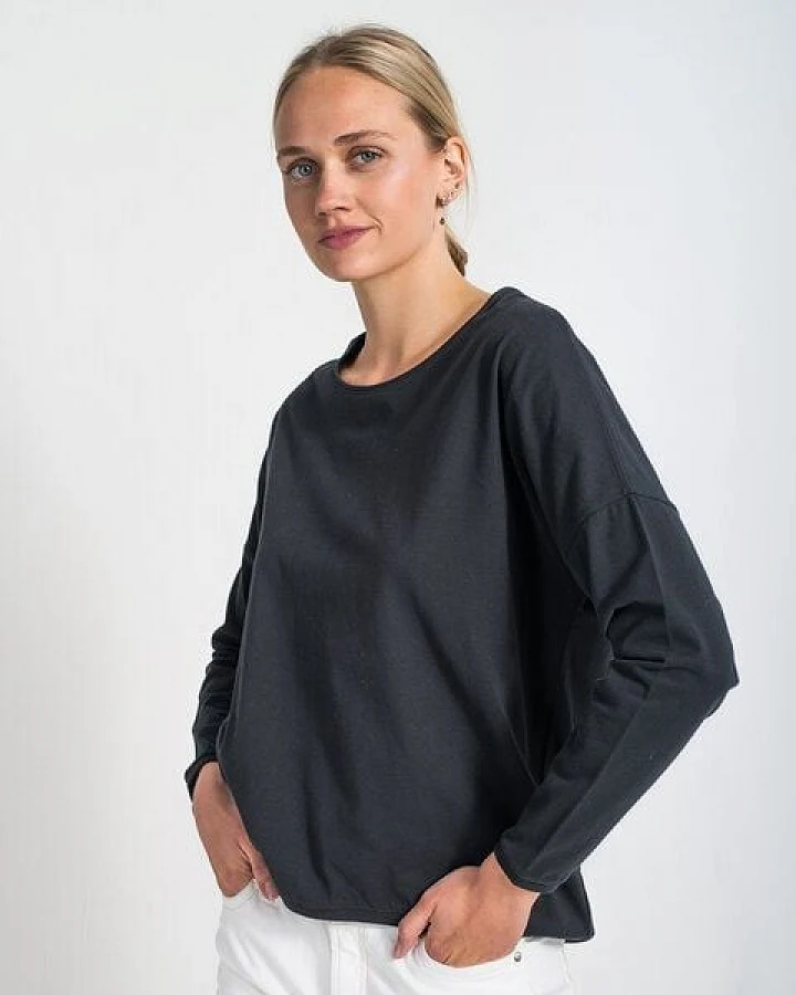 Alma & Lovis Oversized Langarmshirt aus Bio-Baumwolle
