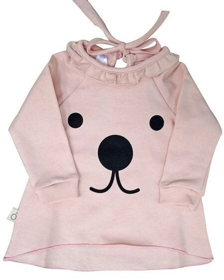 CORA happywear Baby Sweatshirt aus Bio-Baumwolle "Julia" rosa