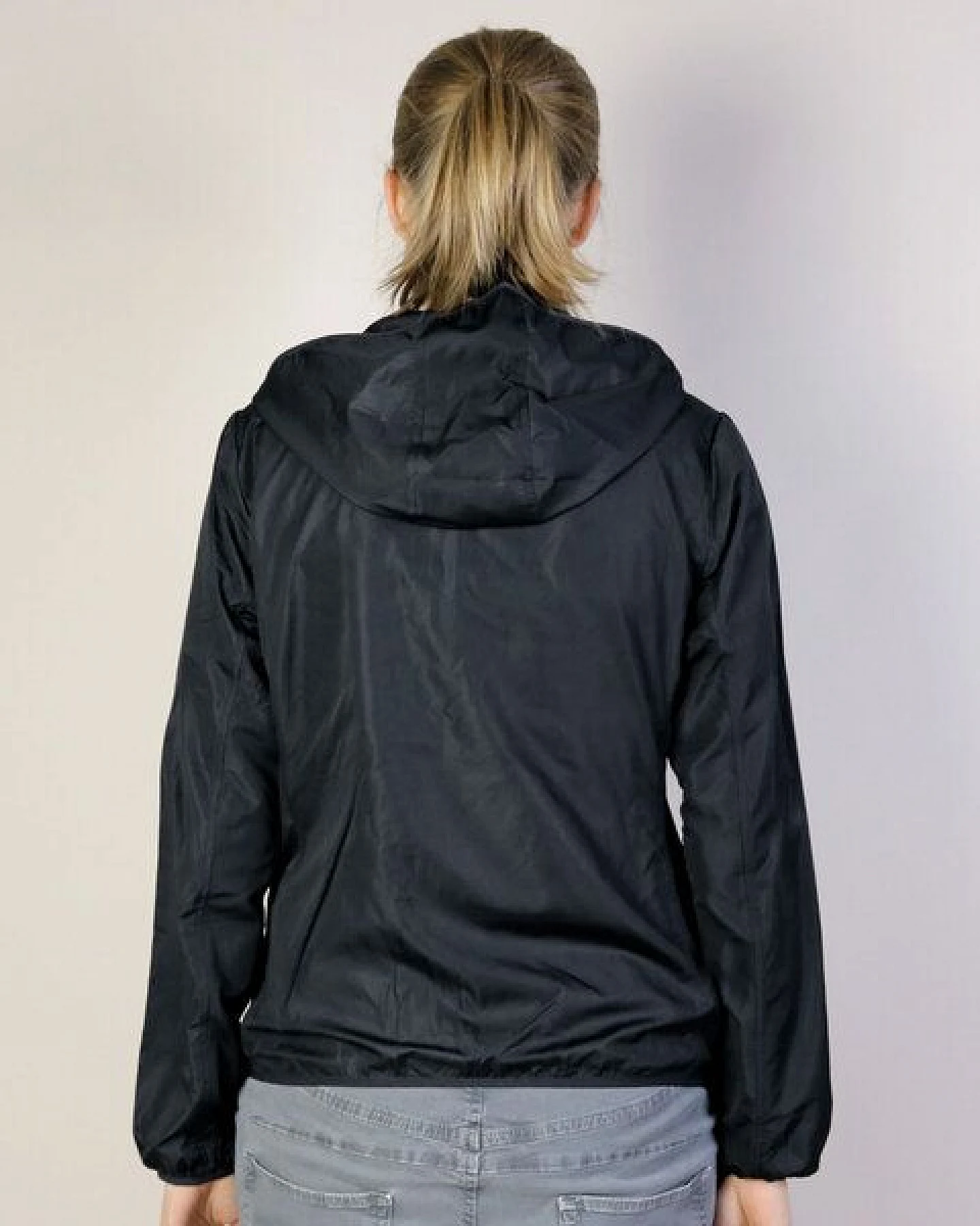 GARY MASH Damen-Windjacke Schwarz – Ansicht 3