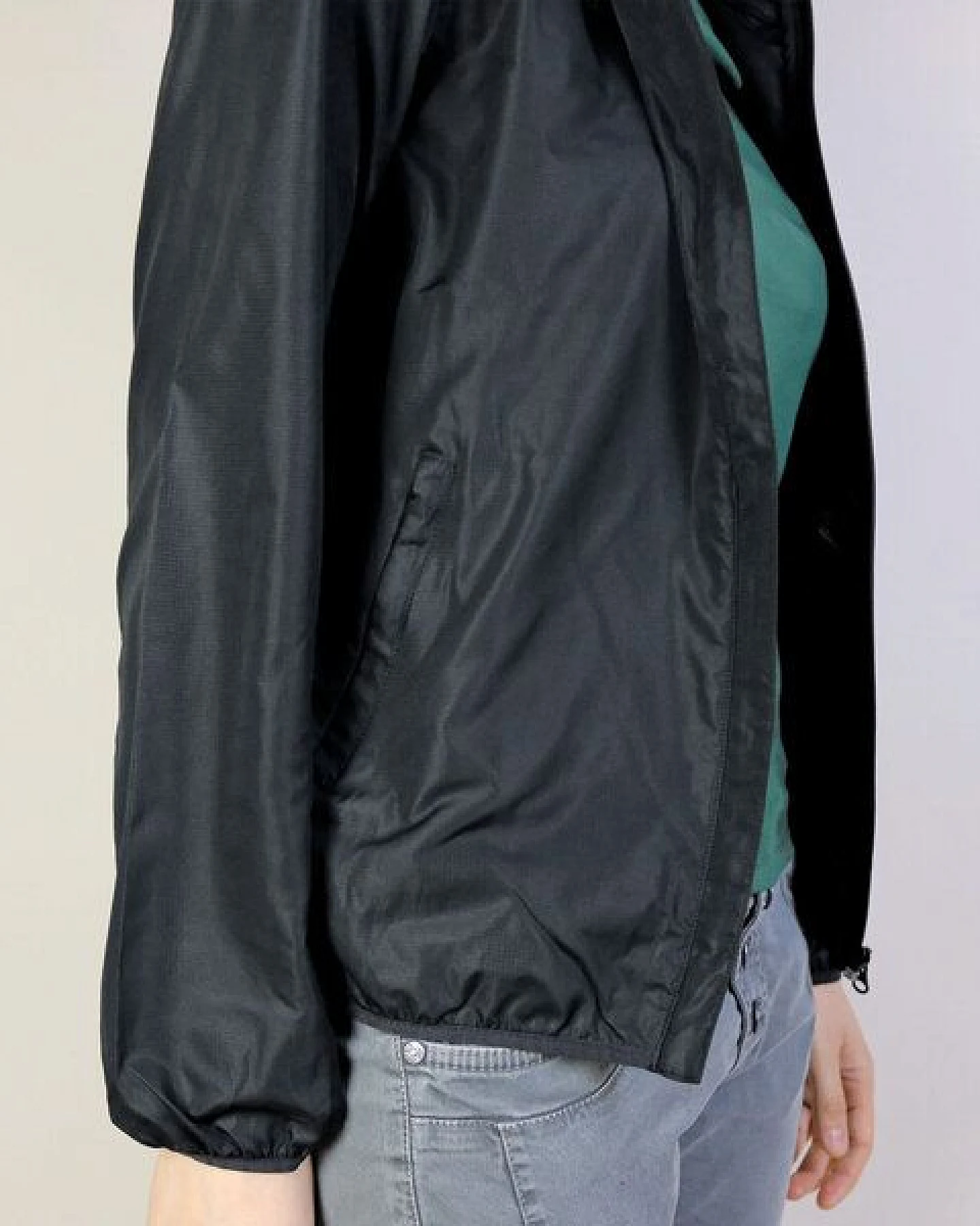GARY MASH Damen-Windjacke Schwarz – Ansicht 4
