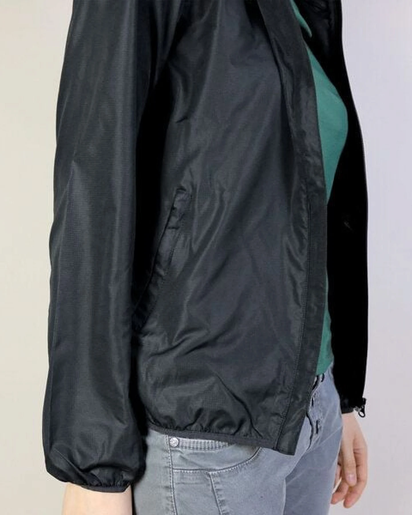 GARY MASH Damen-Windjacke Schwarz – Ansicht 4