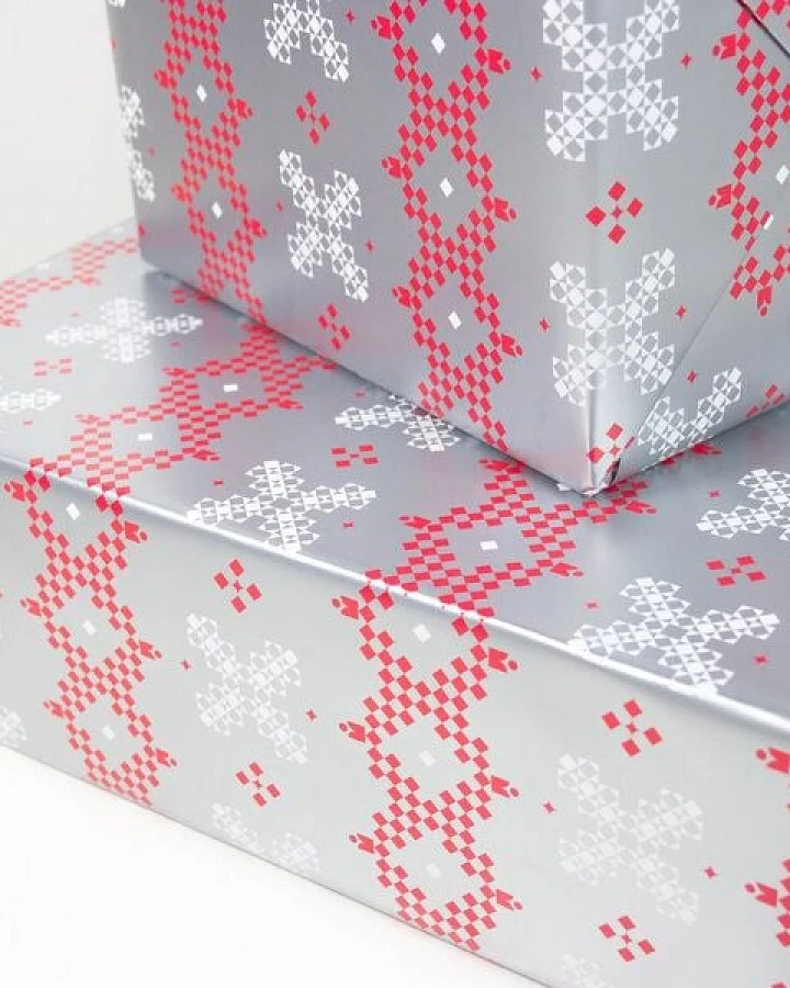 Bow & Hummingbird Geschenkpapier Karree I