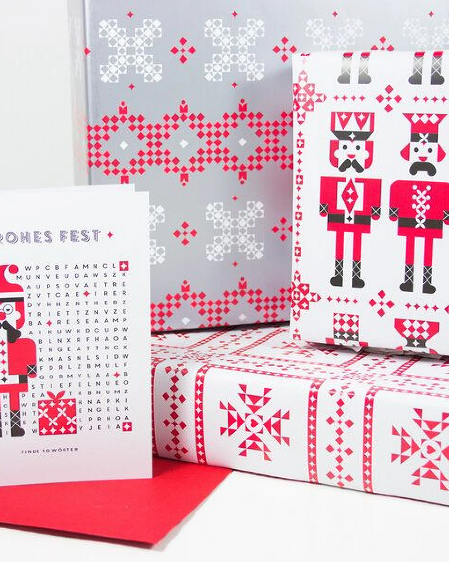 Bow & Hummingbird Grußkarte Weihnachtsmann – Ansicht 3