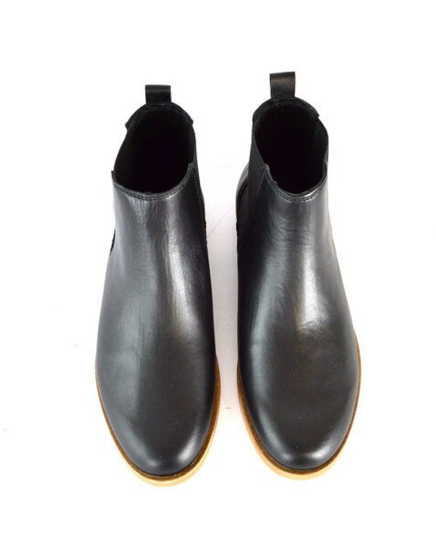 SORBAS '88 Leder Chelsea Boots in Schwarz – Ansicht 3