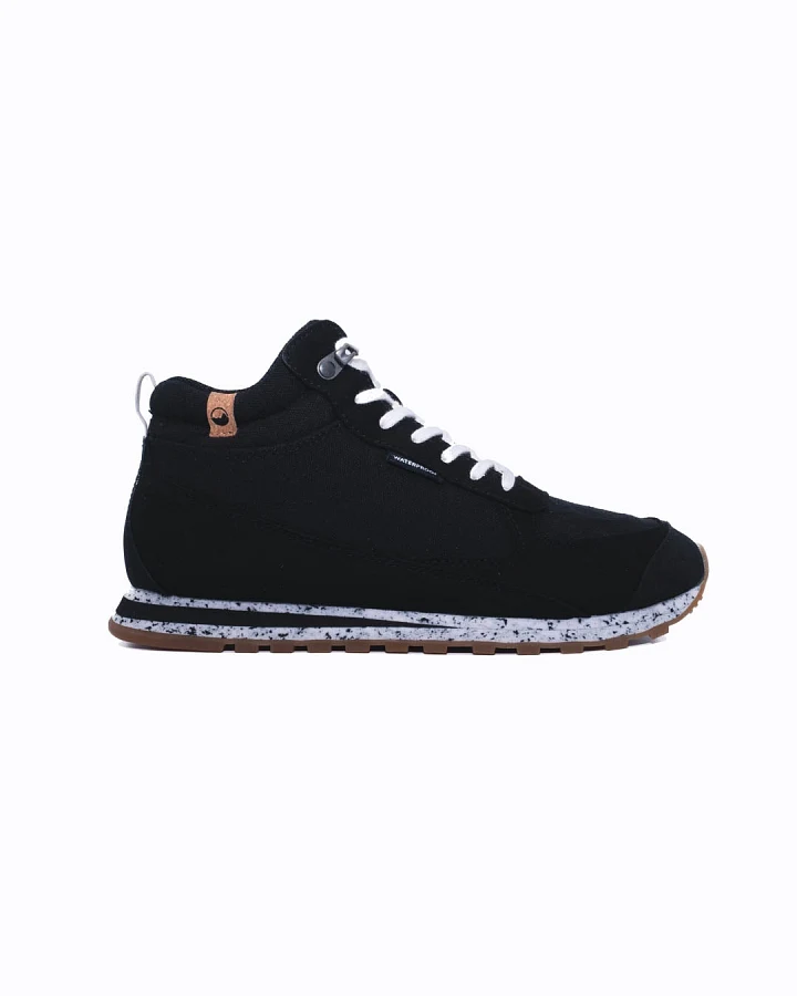 SAOLA Damen vegan Sneaker Damen Alta Vibram Wasserdicht Schwarz