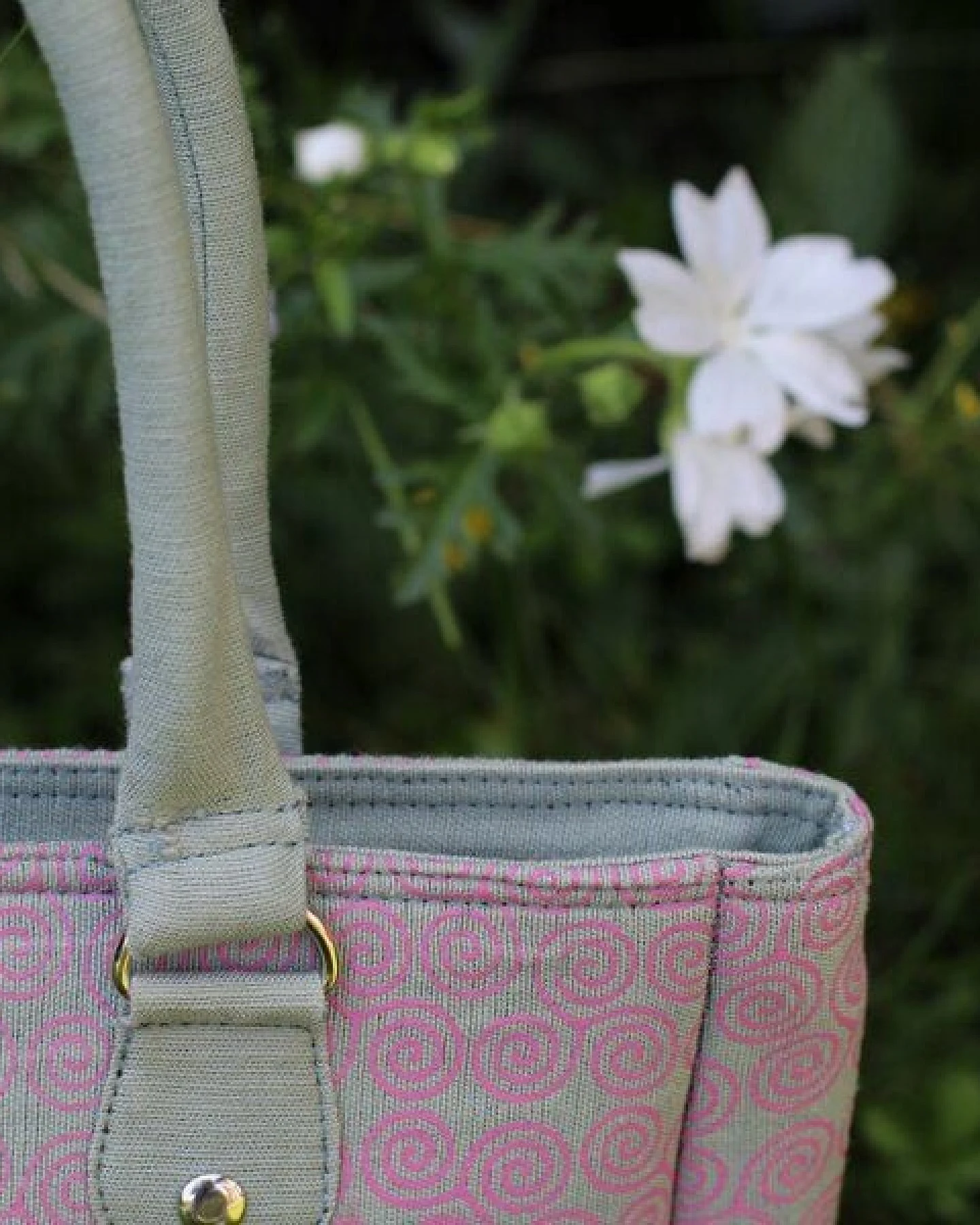 Schönes aus Indochina Eleganter Shopper grau-fuchsia – Ansicht 4