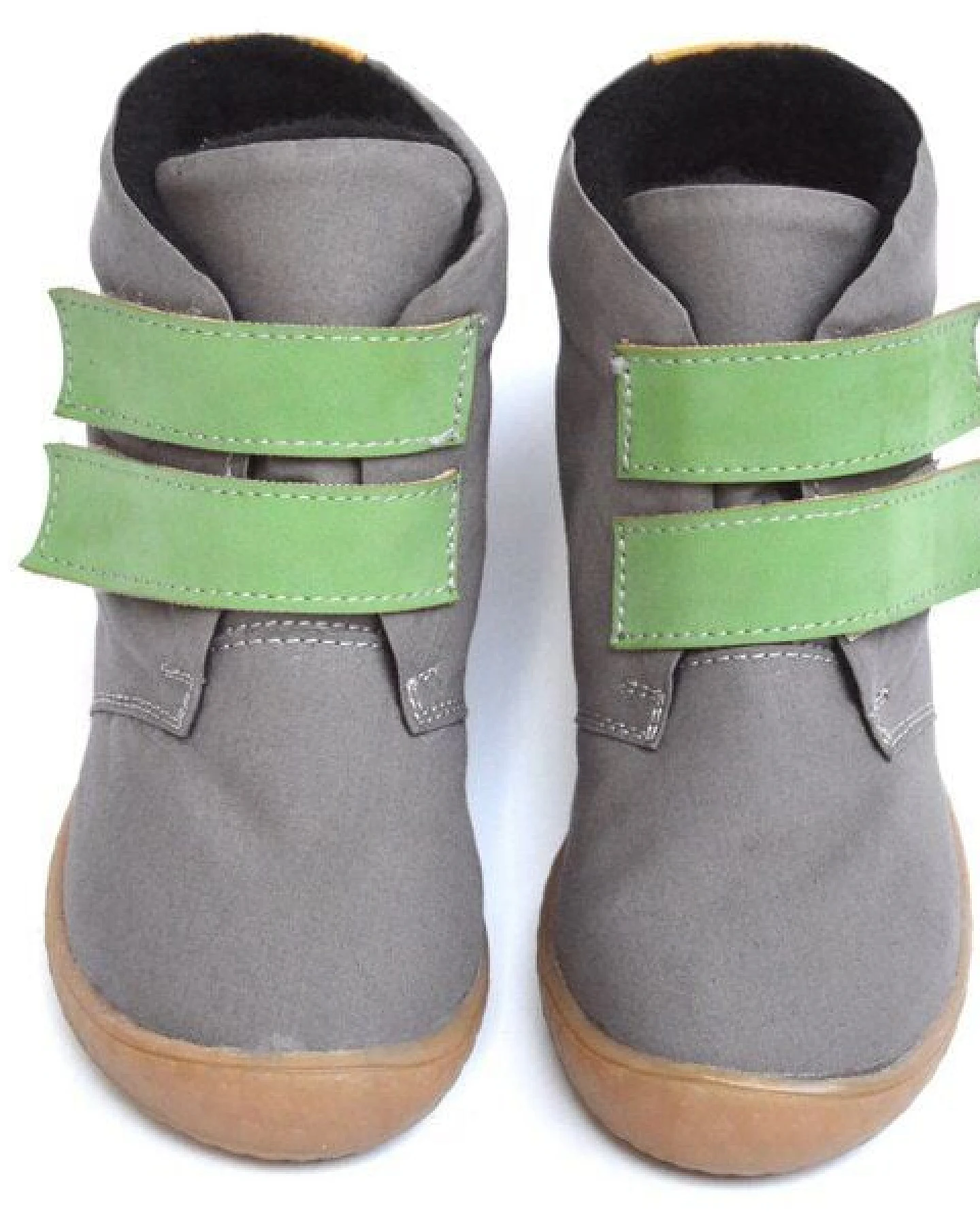 SORBAS Kids One vegane Kinderschuhe Grey + Green / Yellow – Ansicht 4