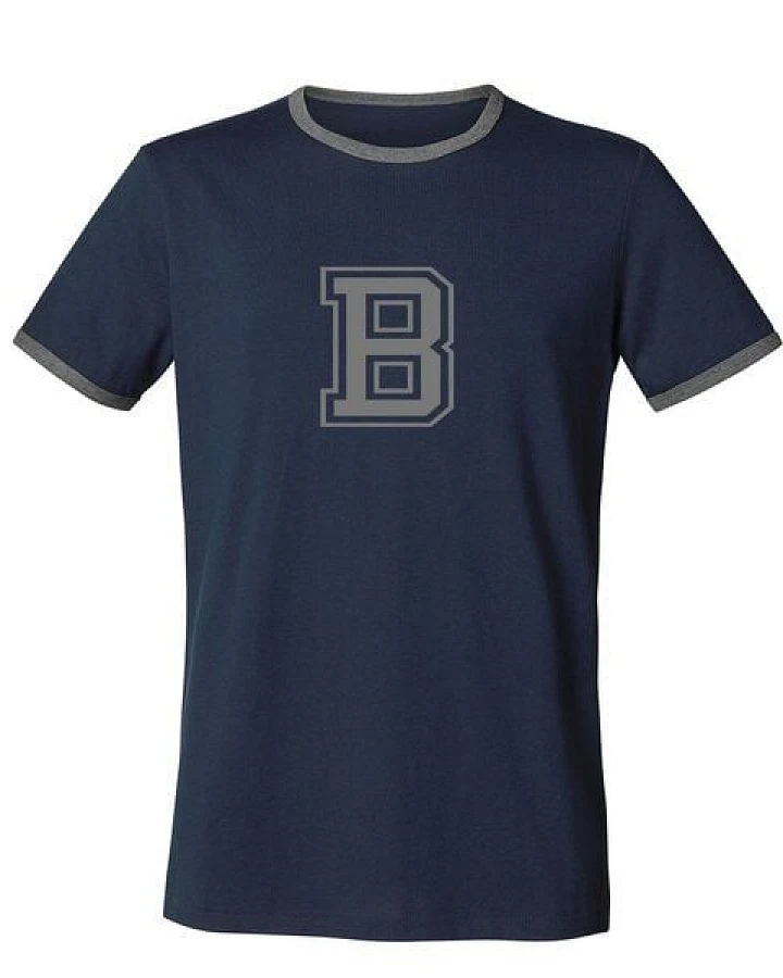 University of Soul Herren T-Shirt "College" Navy / Mid Heather Grey
