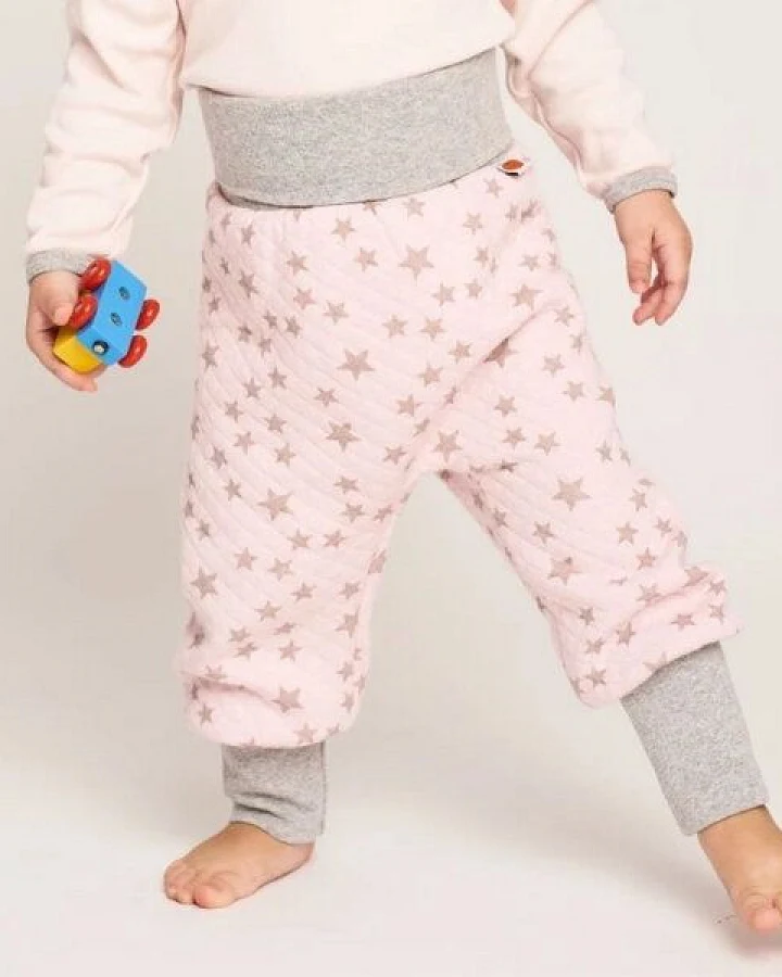 Cheeky Apple Gesteppte Babypumphose "Stepper Stars" aus 100% Bio-Baumwolle