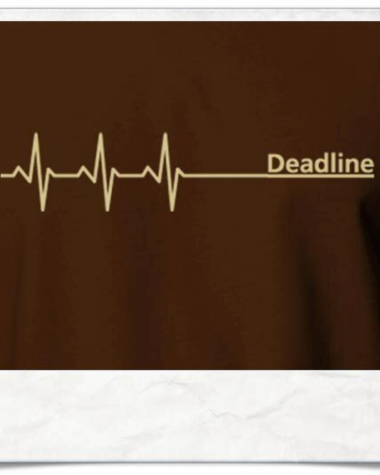 Picopoc Deadline T-Shirt in Braun & Beige – Ansicht 2