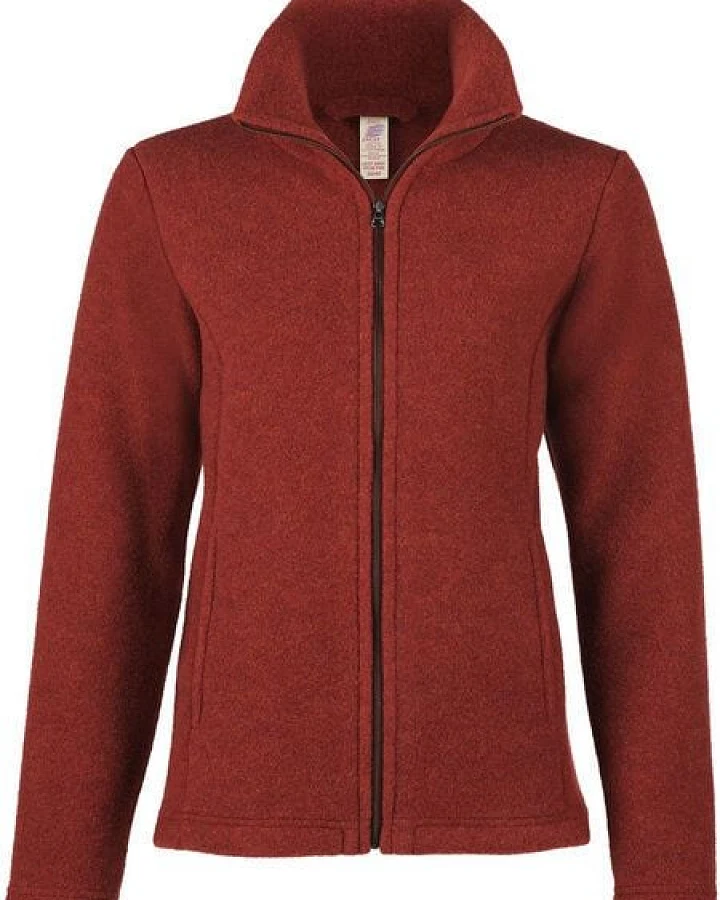 Engel natur Damen Fleece-Jacke tailliert Bio-Schurwolle