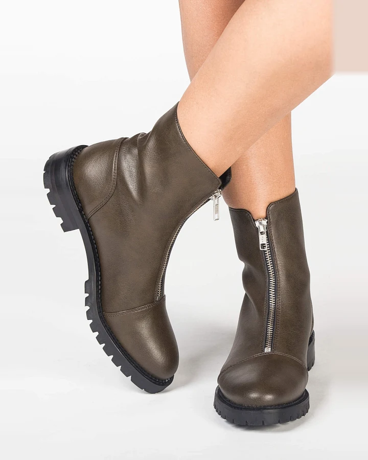 NAE Damen vegan Stiefel Tecla Grün