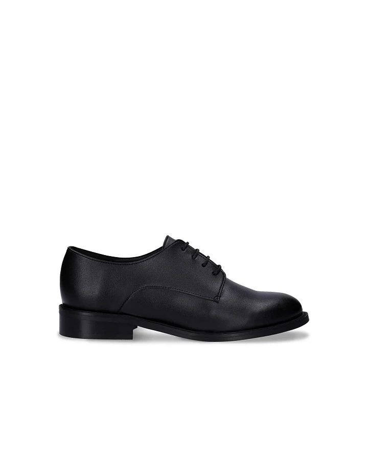 NAE Damen vegan Derby Schuhe Obe Schwarz