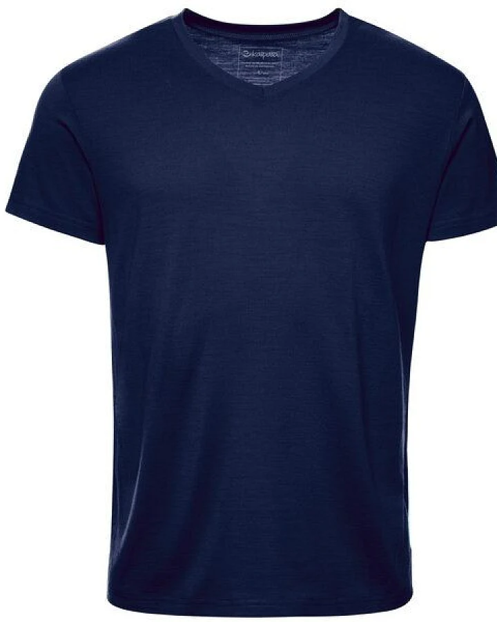 Kaipara - Merino Sportswear Merino Shirt Herren Kurzarm Regular V-Neck 200