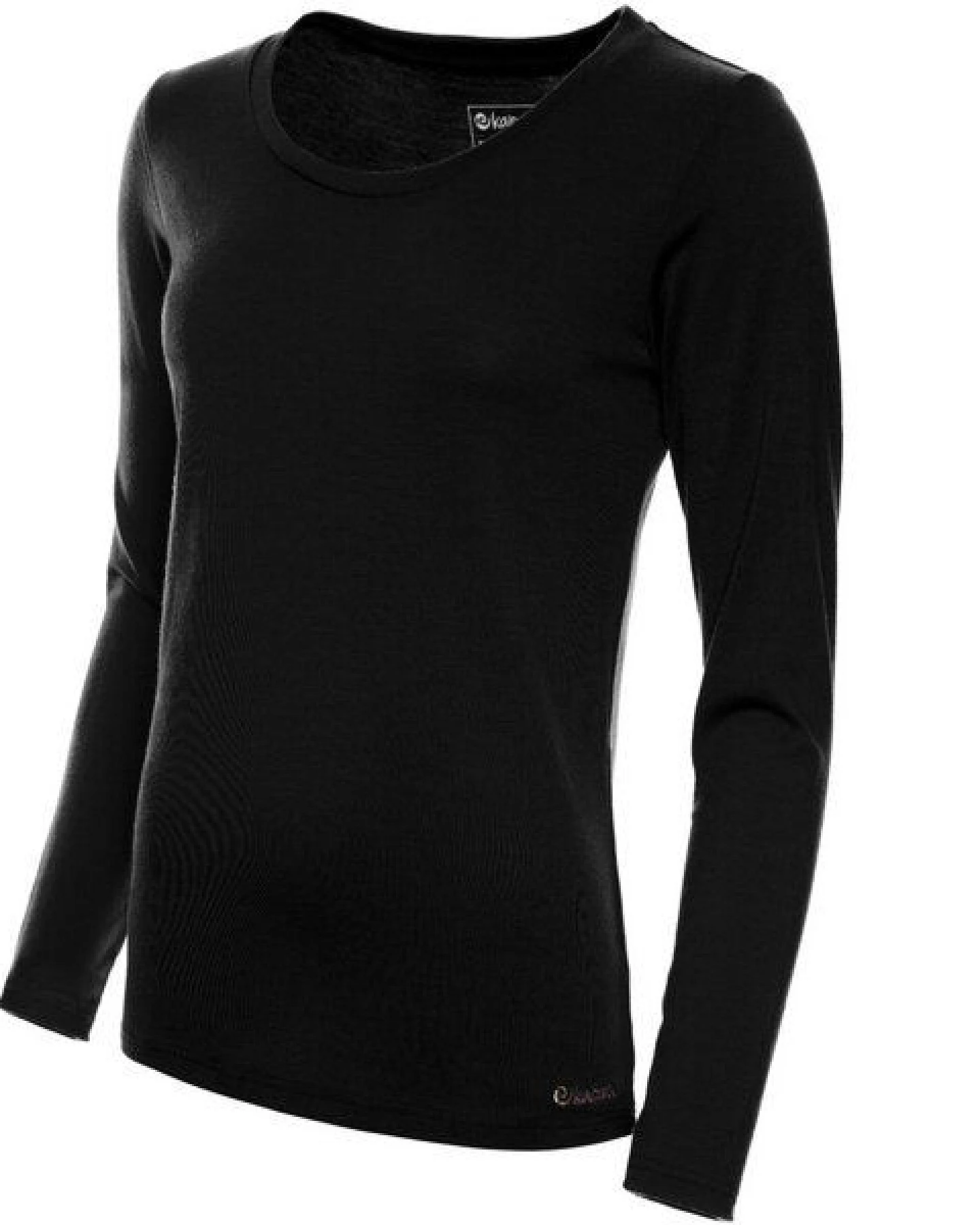 Kaipara - Merino Sportswear Merino Shirt Langarm Regularfit 200 weiter Halsausschnitt Damen – Ansicht 2