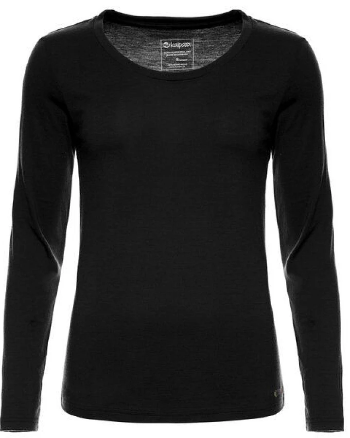 Kaipara - Merino Sportswear Merino Shirt Langarm Regularfit 200 weiter Halsausschnitt Damen
