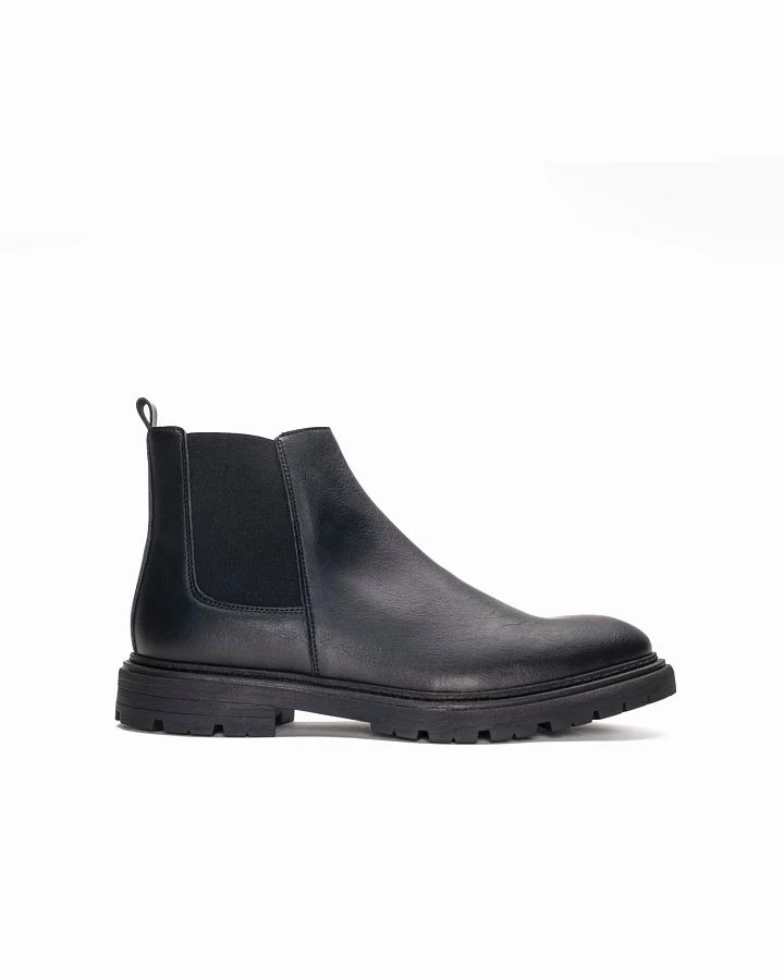 NAE Herren vegan Chelseastiefel Lukas Schwarz