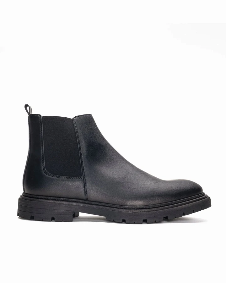 NAE Herren vegan Chelseastiefel Lukas Schwarz