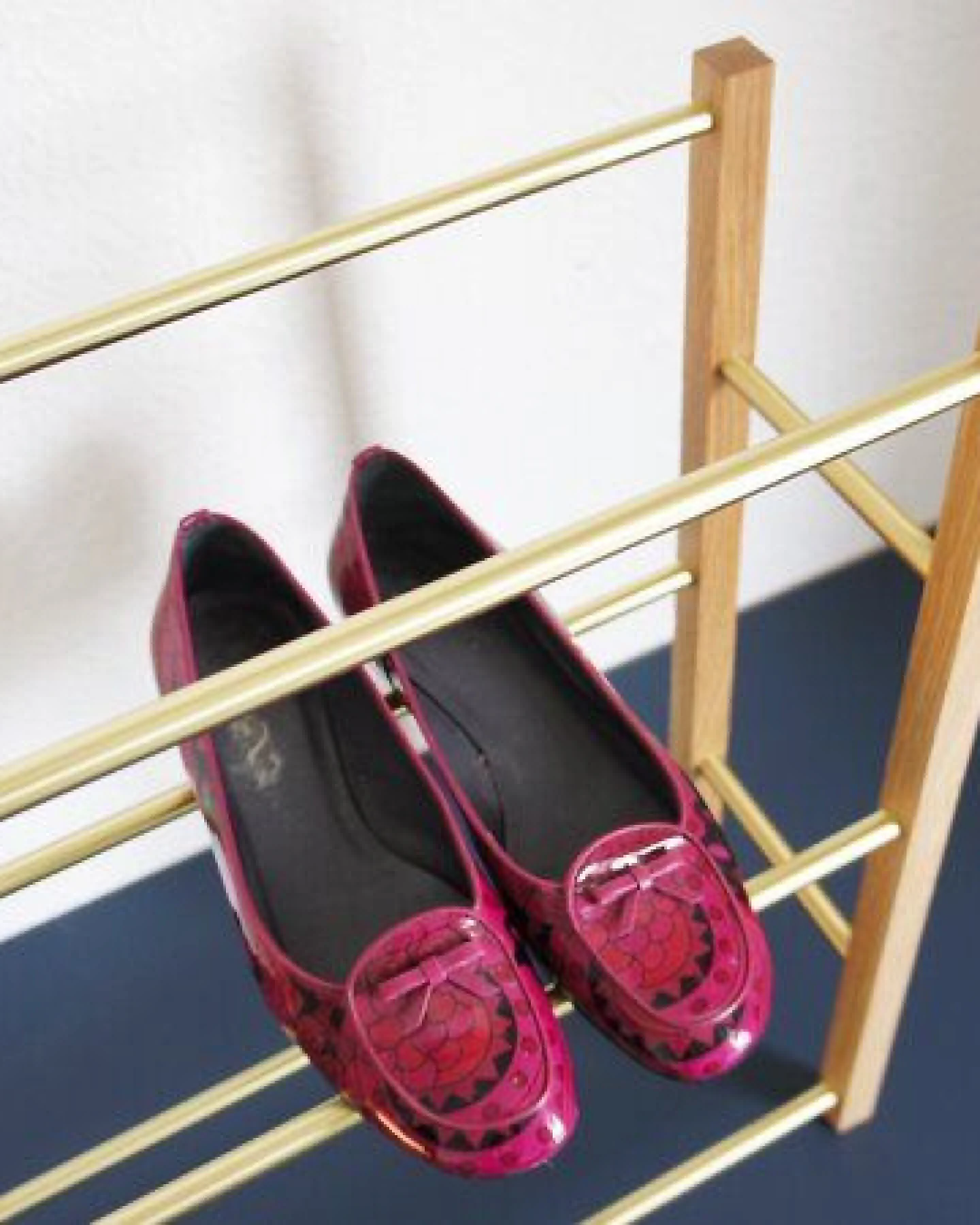 Calvill Brass & Oak Schuhregal - 10-12 Schuhpaare – Ansicht 2