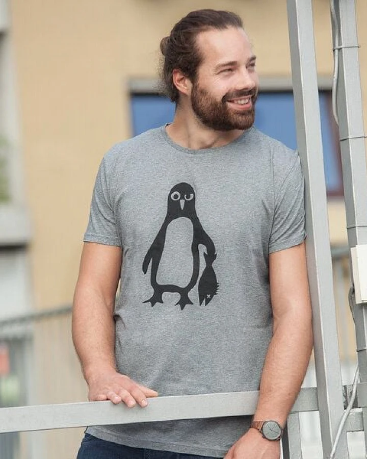 päfjes Pinguin Paul - Fair Wear Männer Bio T-Shirt