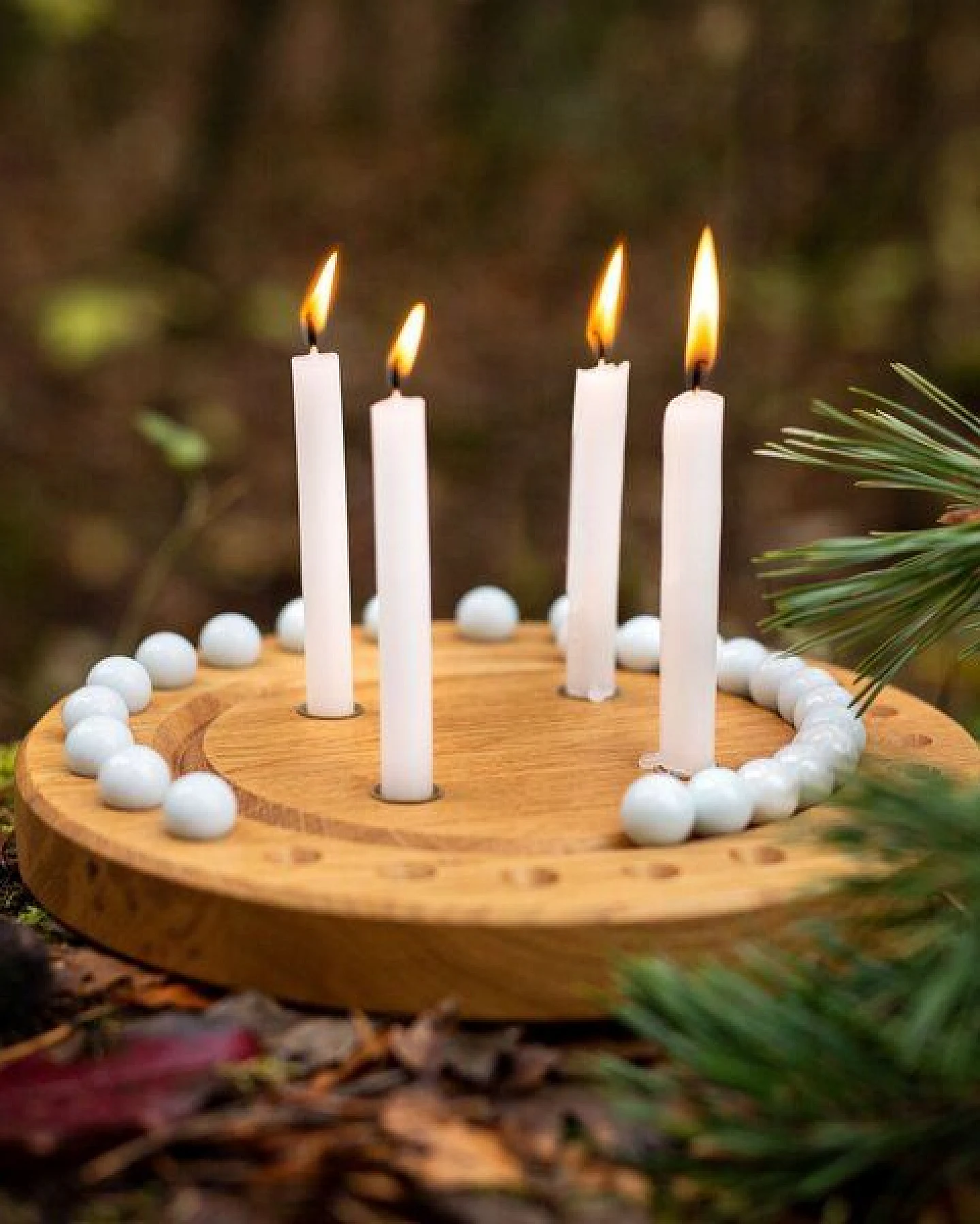 klotzaufklotz Adventskalender und Adventskranz mit Baumkerzen – Ansicht 3
