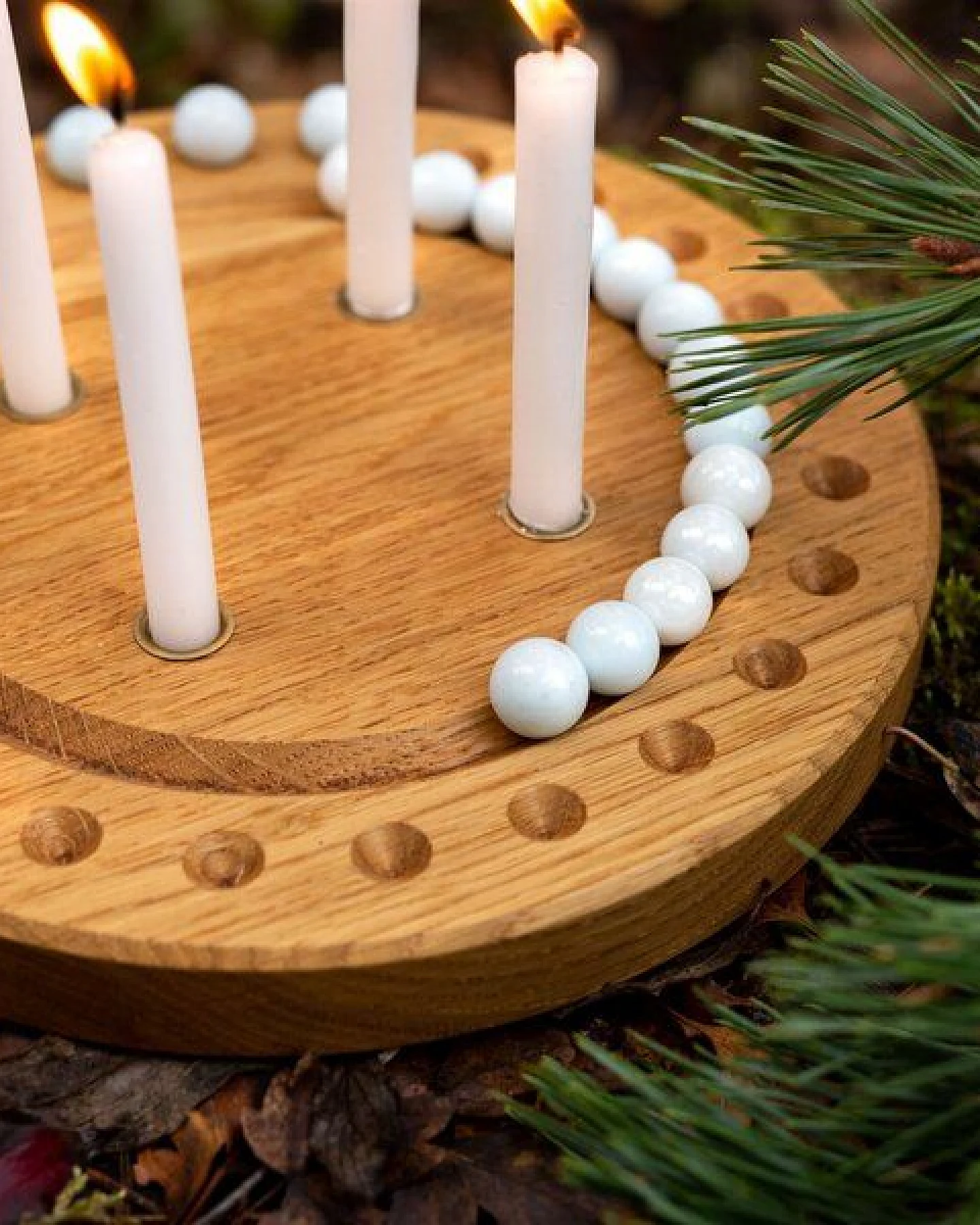klotzaufklotz Adventskalender und Adventskranz mit Baumkerzen – Ansicht 3