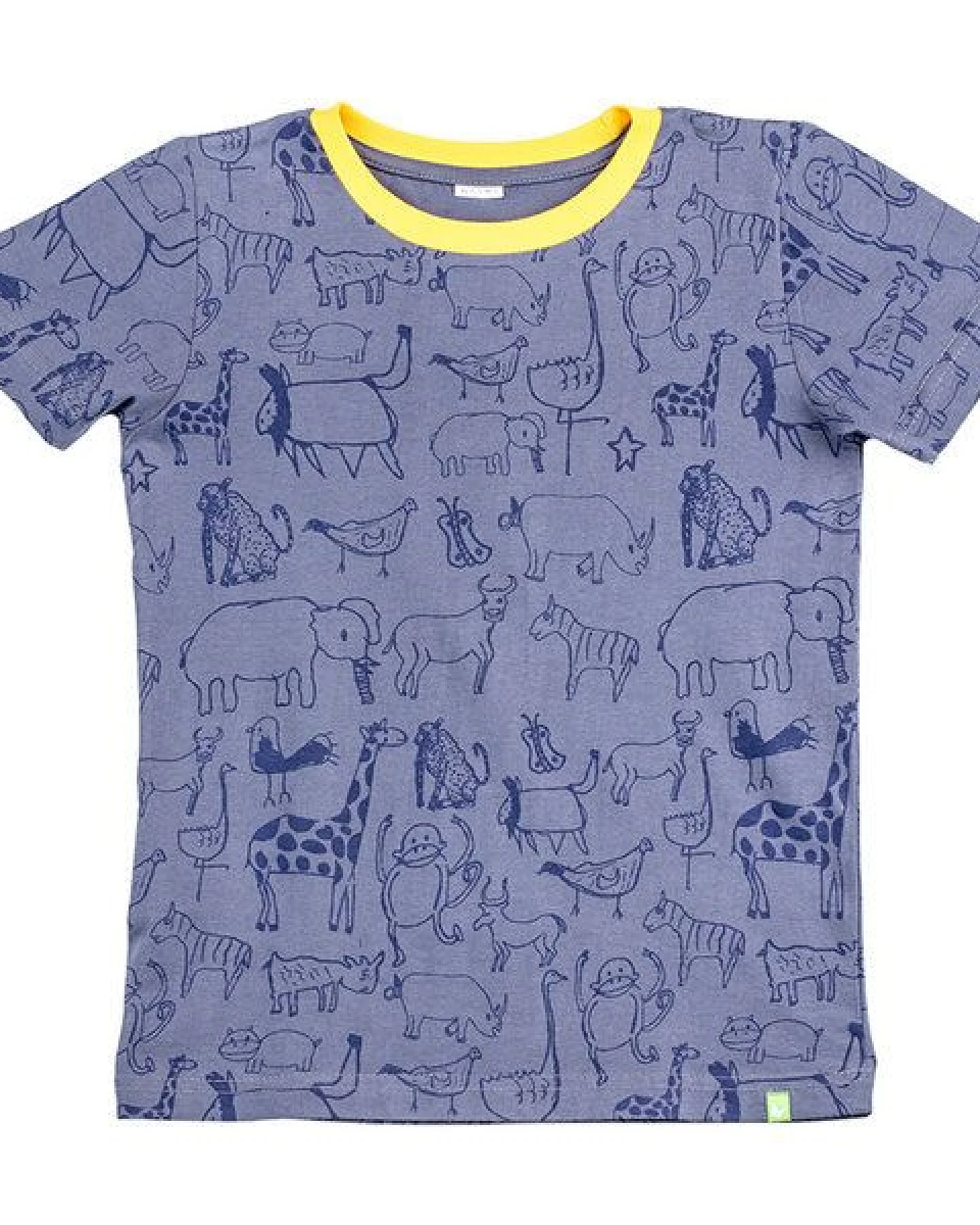 Kipepeo-Clothing Kinder T-Shirt aus Bio-Baumwolle WANYAMA charcoal grau – Ansicht 2
