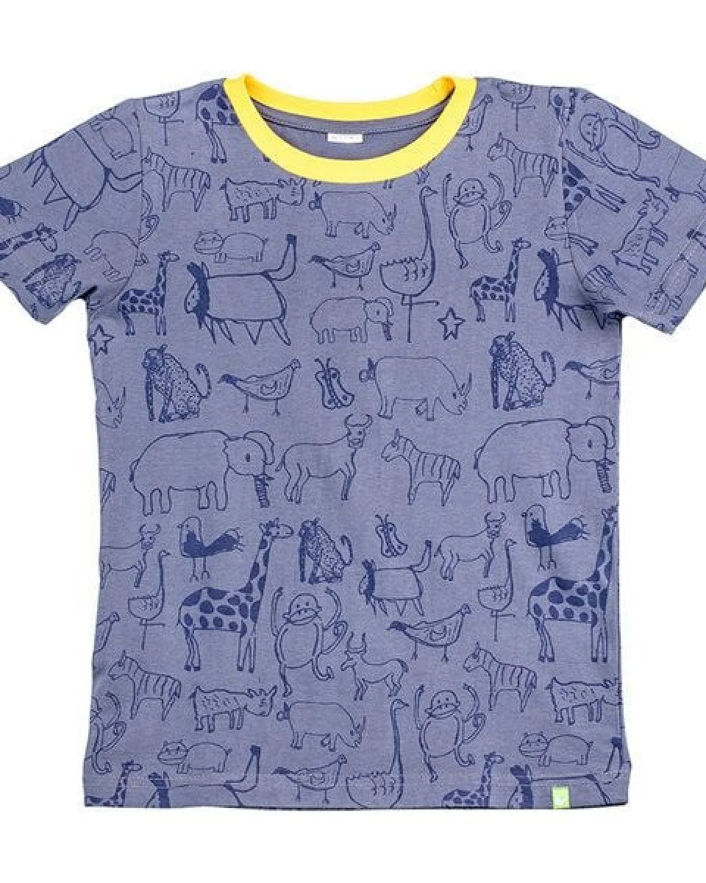 Kipepeo-Clothing Kinder T-Shirt aus Bio-Baumwolle WANYAMA charcoal grau – Ansicht 2