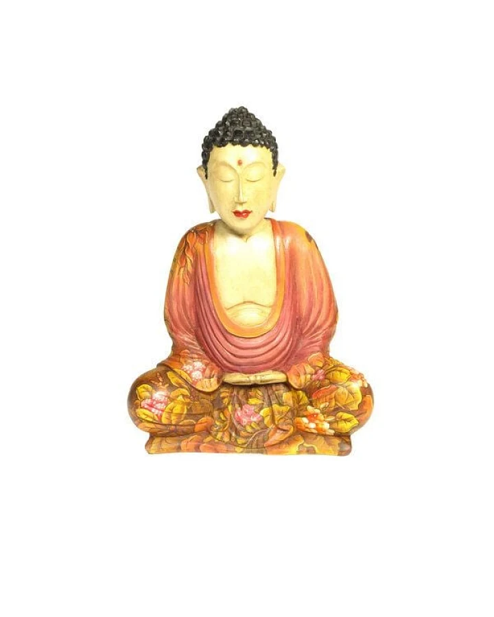 Just Be Holzbuddha mit Sarasvati