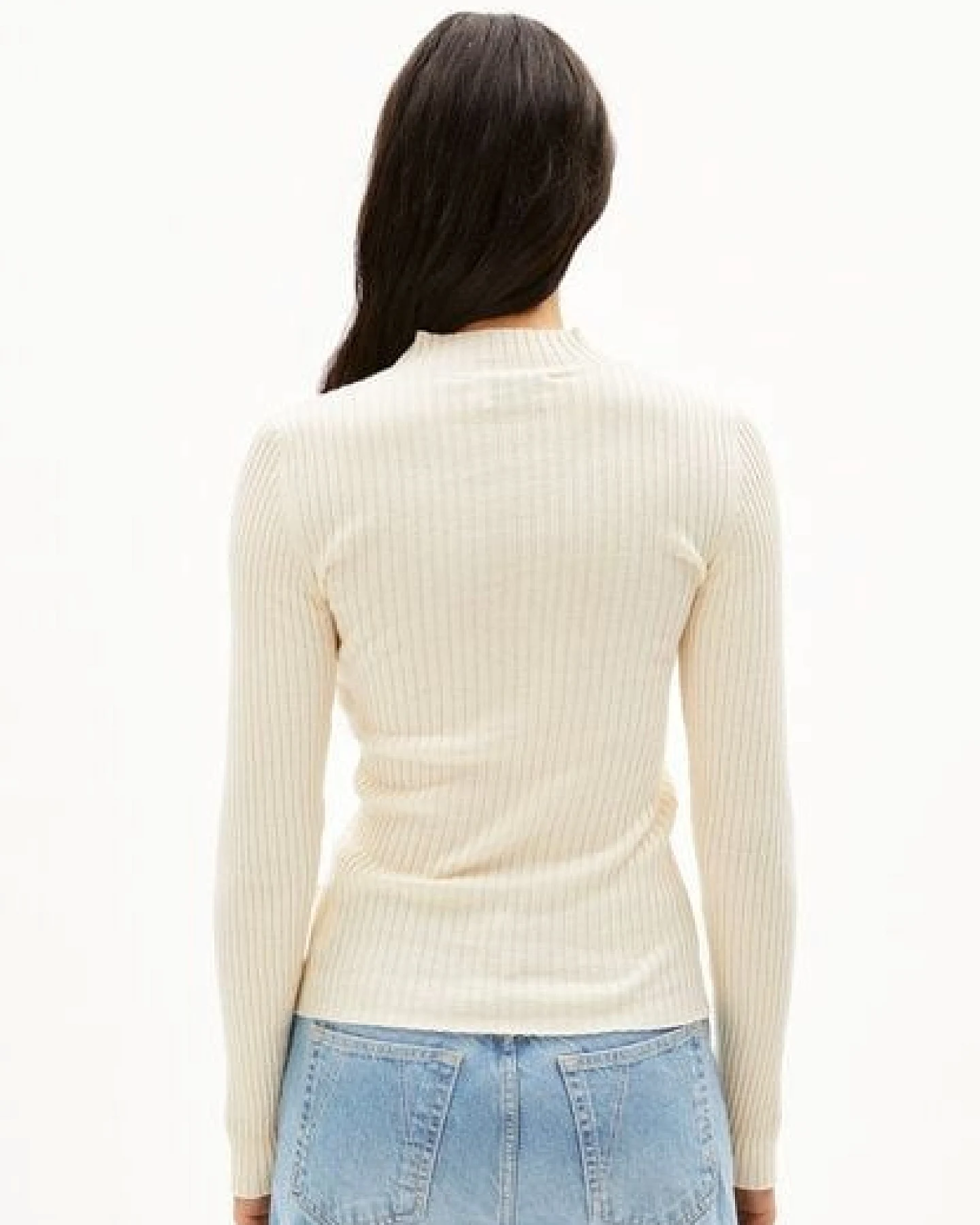 ARMEDANGELS ALAANIA Damen Pullover Slim Fit aus Bio-Baumwolle – Ansicht 2