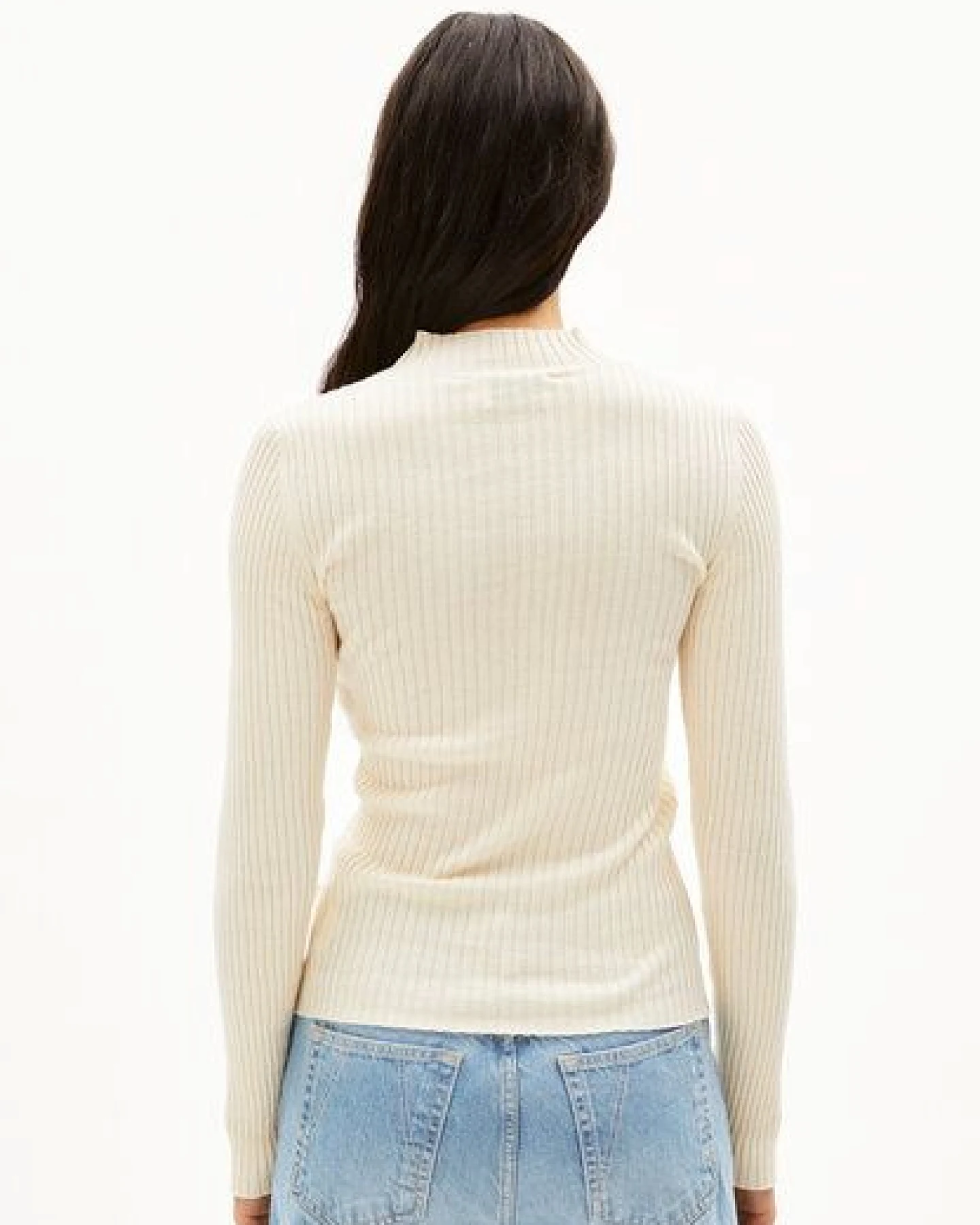 ARMEDANGELS ALAANIA Damen Pullover Slim Fit aus Bio-Baumwolle – Ansicht 2