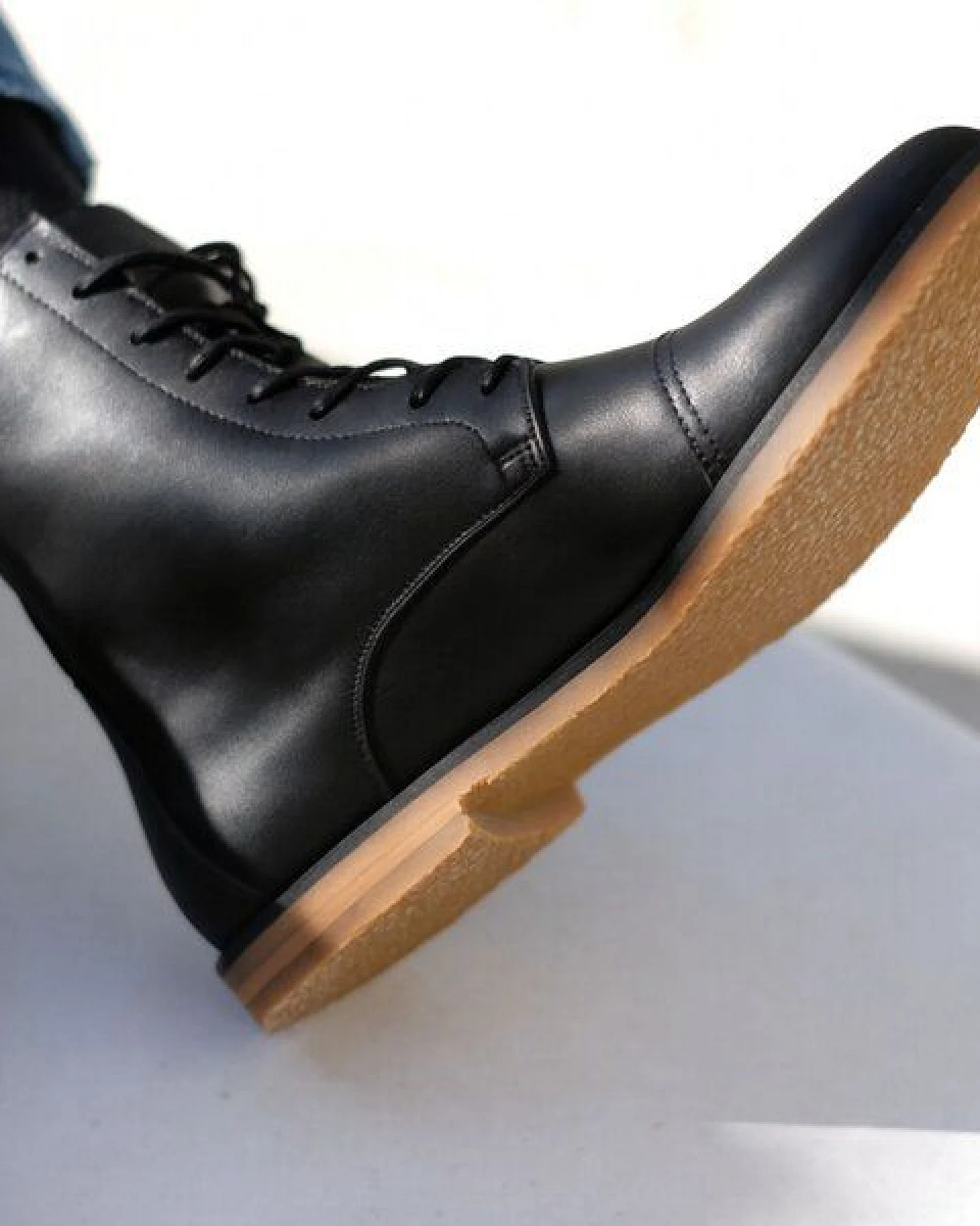 SORBAS '89 Leder Schnürstiefel Boots – Ansicht 2