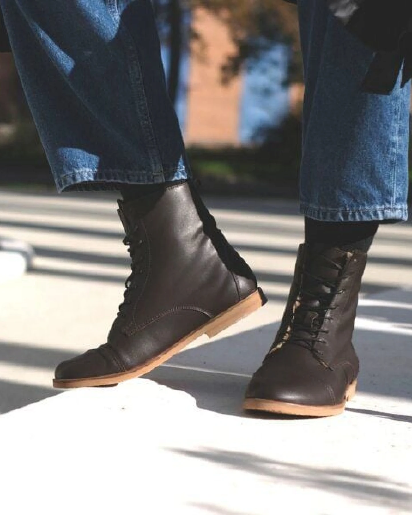 SORBAS '89 Leder Schnürstiefel Boots – Ansicht 4