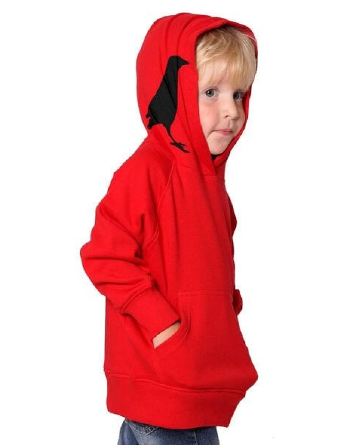 HANDGEDRUCKT "Der Rabenflüsterer" Kinder-Hoody