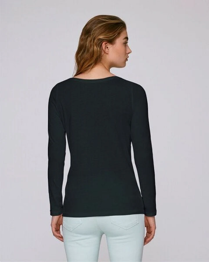 Human Family Bio Damen Longsleeve Shirt - Have Fun "Flower"