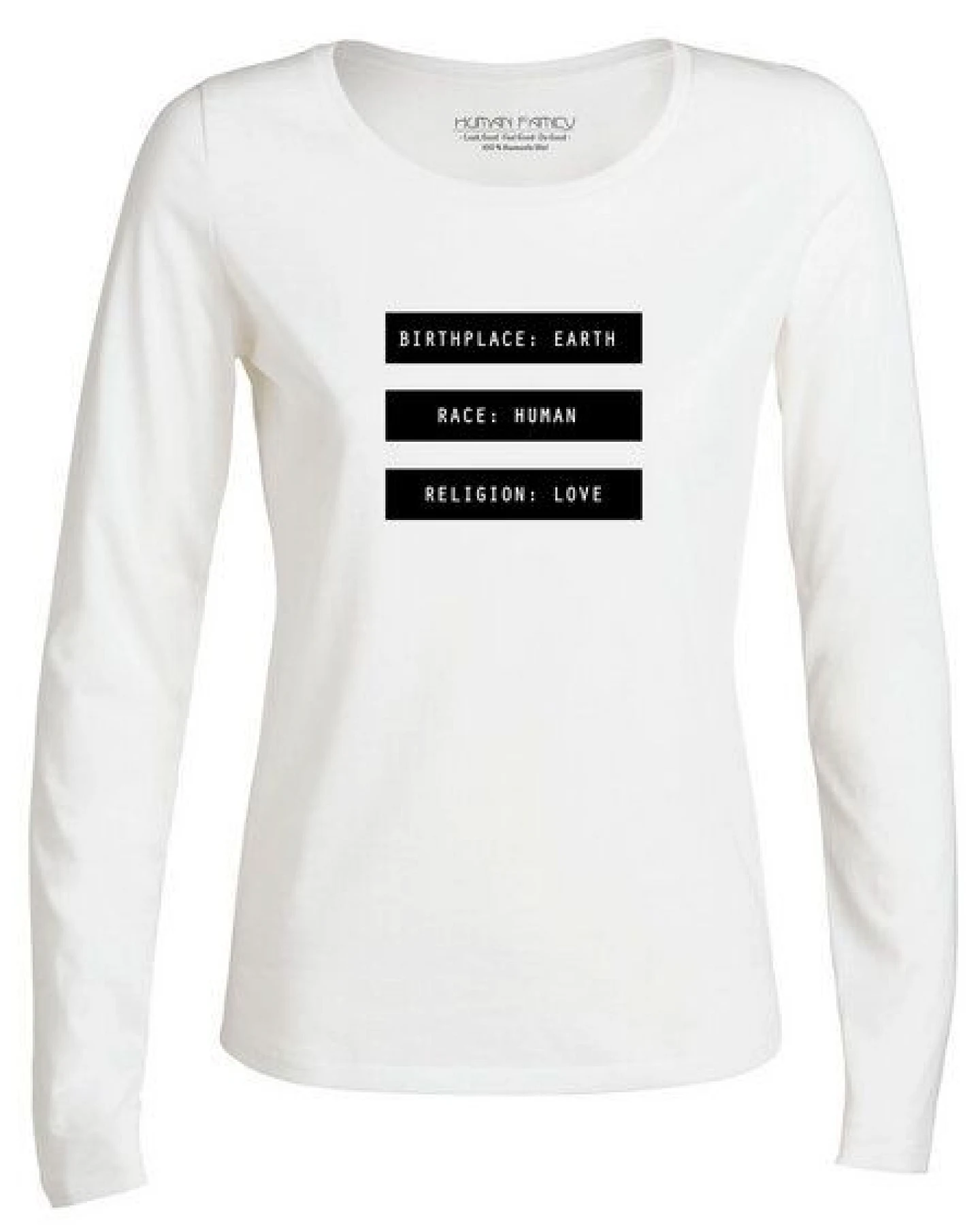 Human Family Damen Longsleeve - "Have Fun - Human" – Ansicht 2
