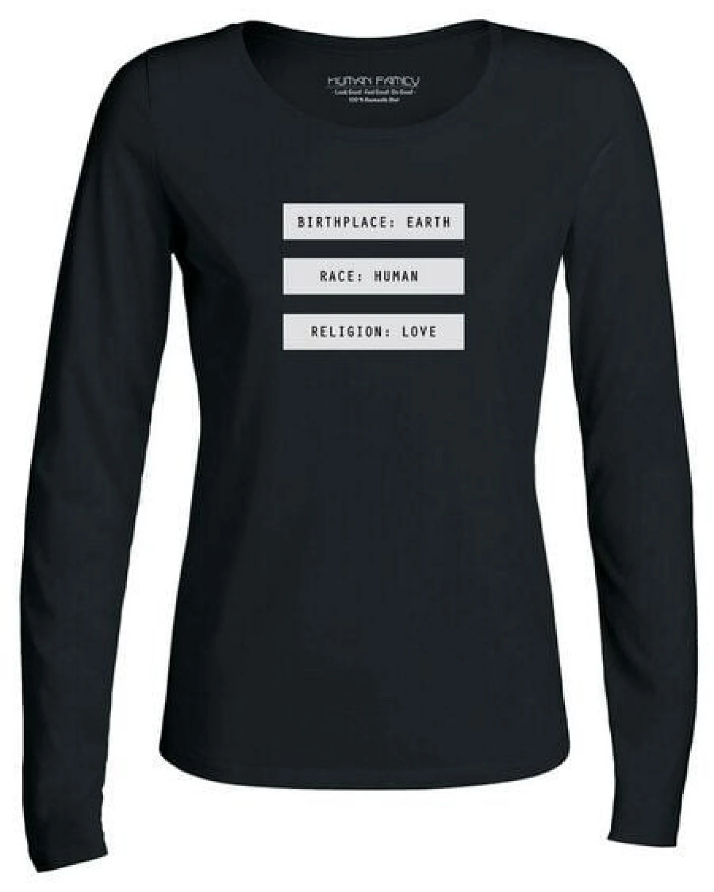 Human Family Damen Longsleeve - "Have Fun - Human" – Ansicht 3