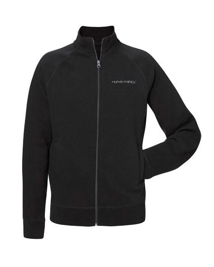 Human Family Sweatjacke - Stand up "Branded Back" - black