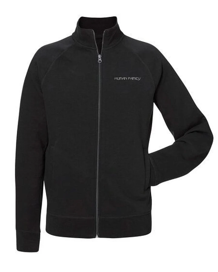 Human Family Sweatjacke - Stand up "Branded Back" - black