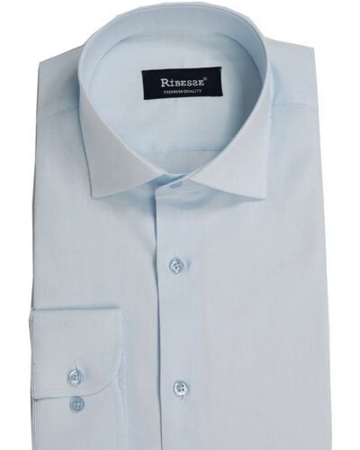 RIBESSE Herren Hemd aus Bio-Baumwolle slim fit Business Hemd
