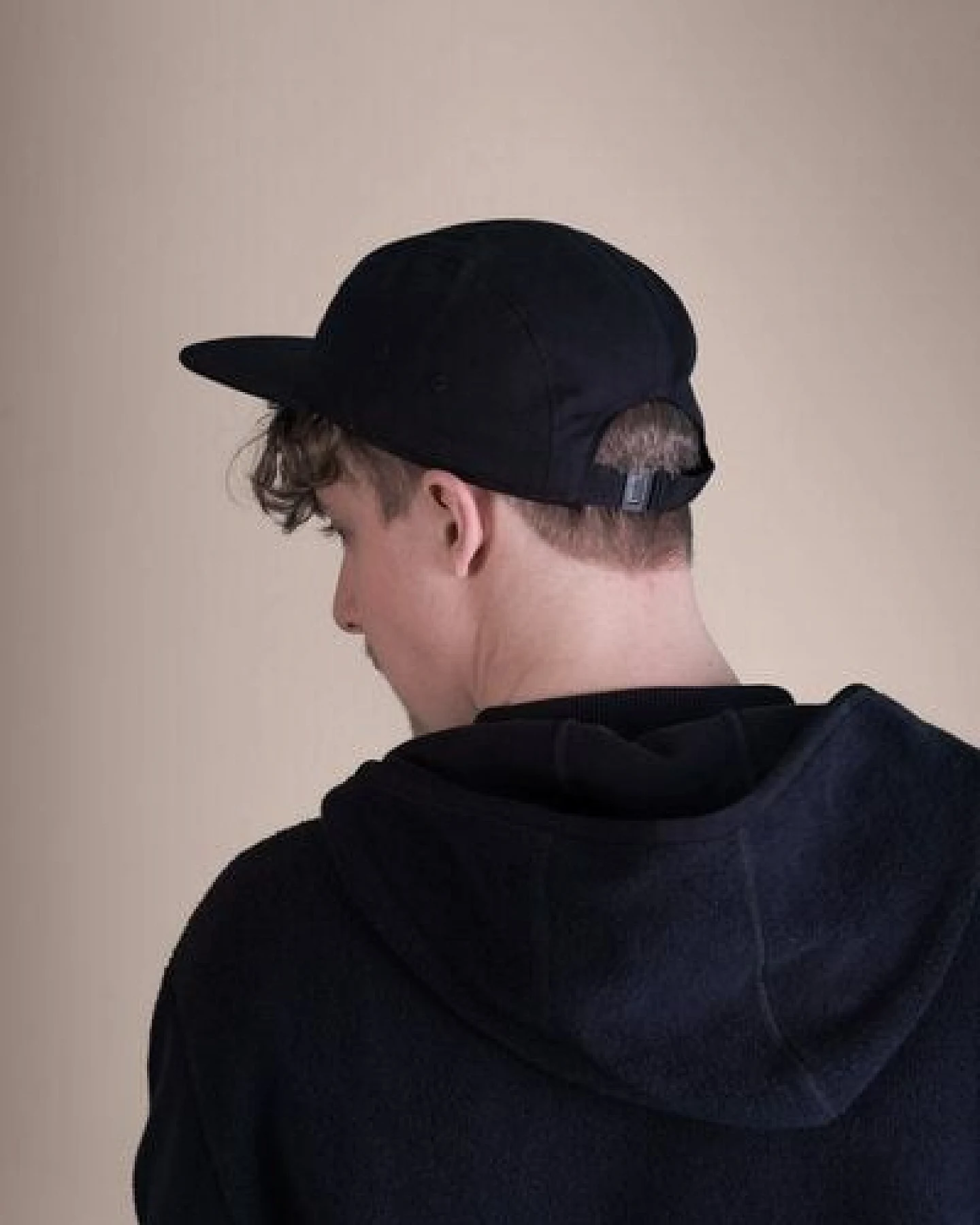 soki 5-Panel Cap aus Bio-Baumwolle schwarz – Ansicht 4