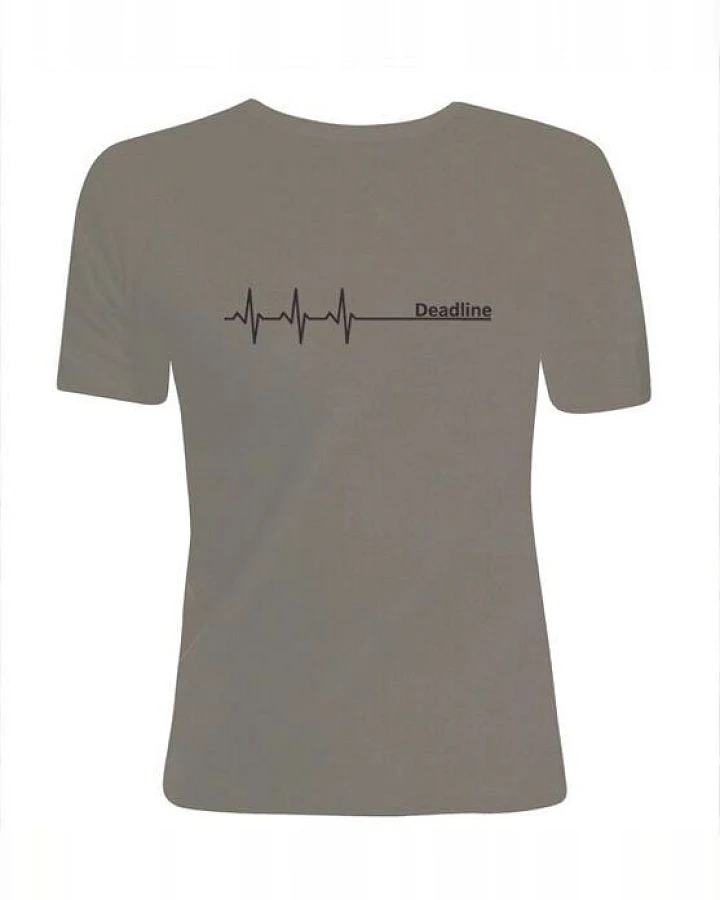 Picopoc Deadline ;) T-Shirt dicke Qualität, Enger Sitz / figurbetont in Olivgrün / Grün & Schwarz