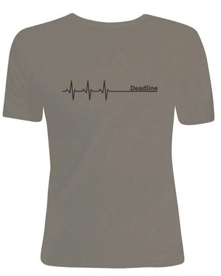 Picopoc Deadline ;) T-Shirt dicke Qualität, Enger Sitz / figurbetont in Olivgrün / Grün & Schwarz
