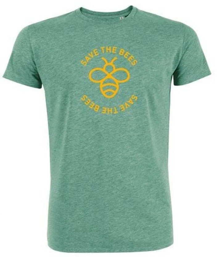 University of Soul Herren T-Shirt aus Bio-Baumwolle "Save the bees"