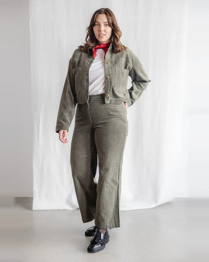 Jyoti - Fair Works Damen vegan Hose Tushar Pistazie Grün