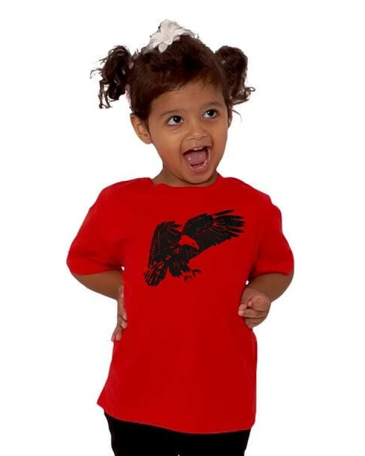 HANDGEDRUCKT "Weißkopfseeadler" Unisex Kinder-T-Shirt