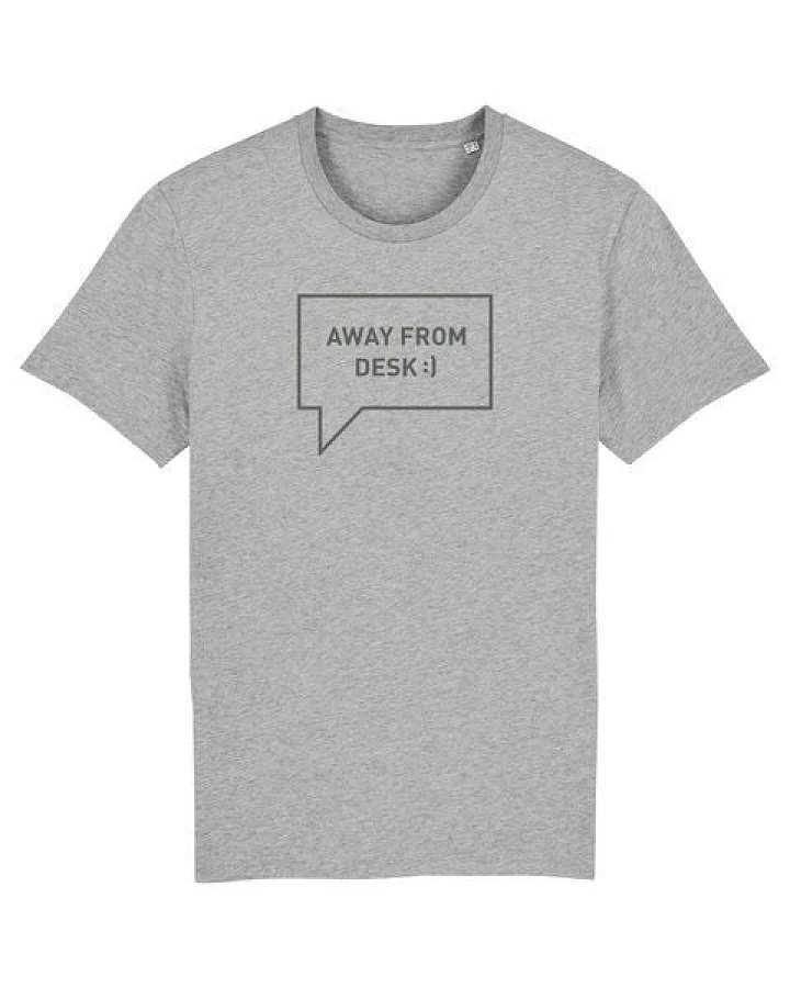 University of Soul Herren T-Shirt aus Bio-Baumwolle "Away from desk"