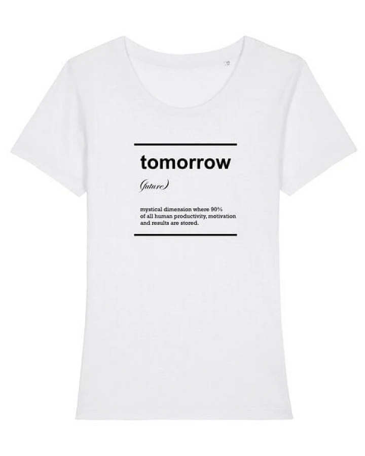 University of Soul Damen T-Shirt aus Bio-Baumwolle "Tomorrow"